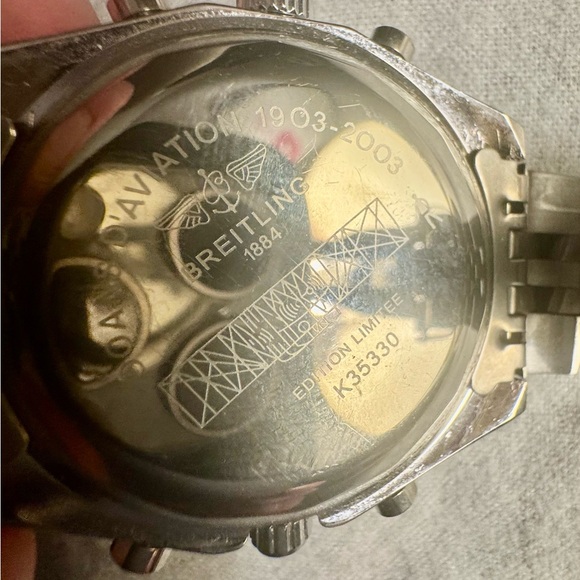 Breitling Silver Chrono-Matic Men's Watch - Picture 5 of 5